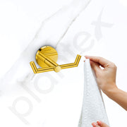Plantex 304 Grade Stainless Steel Bathroom Hooks for Hanging Towel and Clothes in Bathroom/Washroom - Oreo (Gold)