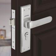 Plantex Main Door Lock Handle Set/6-Lever Locks Mechanism with 3 Years of Warranty/Mortise Lock with 3 Keys, Brass Locks Body & Cylinder(PTP-06 Matt)