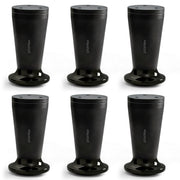 Plantex 4 Inch Sofa Leg for Bed Furniture/Aluminium Sofa Leg for Table/Support Legs/Furniture Leg - Pair of 3 (6 Piece) (DTS-87, Black)