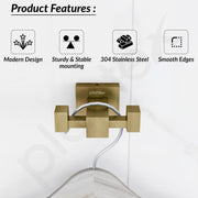 Plantex 304 Grade Stainless Steel Hooks for Hanging Clothes and Towel in Bathroom/Living Room/Bathroom Accessories - Splash (Antique)
