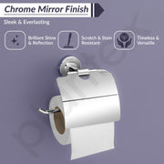 Plantex 304 Grade Stainless Steel Chrome finish Toilet Paper Roll Holder for Bathroom/Tissue Holder for washroom/Bathroom Accessories - Daizy