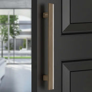 Plantex 12 Inch Main Door Handle/Aluminium Handle for Door/Pull-Push Handle for Home/Office/3 Years Warranty By Plantex - Pack of 1 (APS-612, Silk Metalic)
