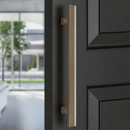 Plantex 12 Inch Main Door Handle/Aluminium Handle for Door/Pull-Push Handle for Home/Office/3 Years Warranty By Plantex - Pack of 1 (APS-612, Silk Metalic)