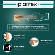 Plantex Premium Door Lock with 3 Years of Warranty/Main Door Lock for Home/Mortise Lock for Door - Main Door Lock Set(7082 PVD Choco & Satin Black Matt)