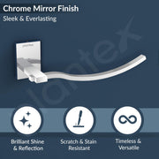 Plantex 304 Grade Stainless Steel Hand Napkin Hanger/Towel Ring/Napkin Holder/Towel Hanger/Holder Bathroom Accessories - Senso (Chrome)