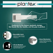 Plantex Main Door Lock/Mortise Lock for Door with 3 Years of Warranty - Robust Door Lock for Home with Brass Lock Body & Cylinder(PT-004- Satin)