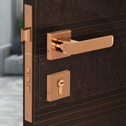 Plantex Polished Brass Heavy Duty Door Lock - Main Door Lock Set with 3 Keys/Mortise Door Lock Knob for Home/Office/Hotel (7110 - Pvd Choco)