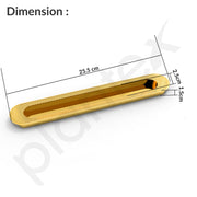 Plantex Sliding Door Handle/Concealed Handle for Sliding Door/224mm Concealed Handle for Wardrobe/Kitchen Cabinet - Pack of 1 (PVD Gold)
