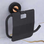 Plantex Brass with 304 Grade Stainless Steel Toilet Paper Holder/Tissue Paper Roll Holder in Bathroom Accessories - RDAB (Black)