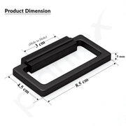 Plantex Rajwadi Drawer Kadi/Drawer Handle/Kadi for Drawers/Pull-Push Kadi for Home/Office Cabinet - Pack of 4 (SH-344, Z-Black)