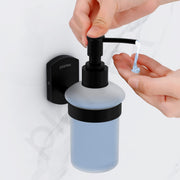 Plantex 304 Grade Stainless Steel Liquid Soap Dispenser/Shampoo Dispenser/Handwash Dispenser/Bathroom Accessories - Parv (Black)