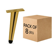 Plantex 6 Inch Sofa Legs for Bed Furniture/Sofa Legs for Table/Sofa Support Legs with Rubber Grip (Gold, 8 Pcs)