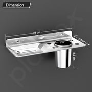 Plantex Platinum Stainless Steel Soap Dish with Tumbler Holder/Soap Holder/Bathroom Accessories - (Chrome)