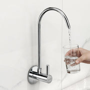 Plantex RO Water Purifier Tap for Kitchen Sink//Drinking Water Tap/Brass 360° Rotatable Wall Mount RO Faucet/Heavy Duty Brass RO Tap for All RO Water Purifiers - Chrome (RO-017)