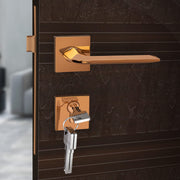 Plantex Main Door Lock/Mortise Lock for Door with 3 Years of Warranty - Robust Door Lock for Home with Brass Lock Body & Cylinder (7105 - PVD Choco)