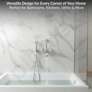 Plantex Brass Wall Mixer for Bathroom with L-Bend Connector for Overhead Shower/Mixer Tap/Wall Mixer for Bathroom 2 in 1 with 7 Year Manufacturer's Warranty(FLO-818-Chrome)