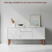 Plantex 6 Inch Sofa Leg for Bed Furniture/Aluminium Sofa Leg for Table/Support Legs/Furniture Leg - Pair of 1 (2 Piece) (DTS-77,Rose Gold)