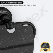 Plantex 304 Grade Stainless Steel Toilet Paper Roll Holder/Toilet Paper Holder/Tissue Roll Holder for Bathroom Accessories - Skyllo (Black)