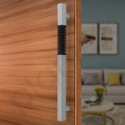 Plantex Door Handle/Stainless Steel Handle for Main Door/18 Inch Pull-Push Handle for Home/Office/Hotel - Pack of 1 (Satin and Black) - 3 Years Warranty