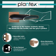 Plantex Main Door Lock/Mortise Lock for Doors - Robust Door Handle for Home with Brass Locks Body & Cylinder (PT-014, Rose Gold & Black)
