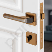 Plantex Main Door Lock for Home with 3 Years of Warranty/Mortise Locks for Door - Main Door Lock Set (PT-007- Rose Gold - Satin Black)
