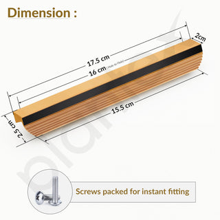 Plantex Cabinet Handle/160mm Handle for Drawers/Wardrobe/Kitchen Handle/Door Pull-Push Handle for Home/Office - Pack of 1 (Gold)