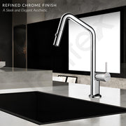 Plantex Single Lever Pull-Down Kitchen Sink Tap/Sink Mixer Tap Hot and Cold/360Ãƒâ€šÃ‚Â° Swivel Spout Faucet for Kitchen - Deck Mounted - (8991-Chrome)
