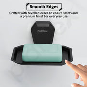 Plantex Soap Holder for Bathroom/304 Grade Stainless Steel Soap Case/Single Soap Dish/Soap Stand/Bathroom Accessories - Pack of 1 (PMB-2403, Z-Black)