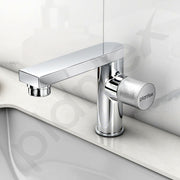 Plantex Pillar Cock Tap for Wash Basin/Premium Tap for Kitchen Sink/360 Degree Swivel Spout/Single knob Tabletop Basin Sink Cock - Pack of 1 (Chrome, BLO-003)