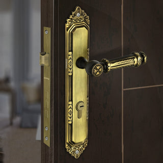 Plantex Heavy Duty Door Lock - Main Door Lock Set with 3 Keys/Mortise Door Lock for Home/Office/Hotel (596 - Brass Antique)