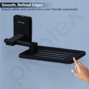 Plantex 304 Grade Stainless Steel Soap holder for Bathroom/Soap Case/Soap Tray/Bathroom Accessories - Senso (Black)