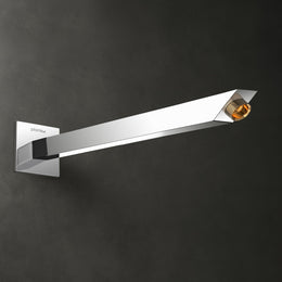 Plantex 9-Inch Shower Arm for Overhead Shower/Stainless Steel Shower Pipe/Wall Mount Bathroom Fitting with Â½-Inch Thread - Pack of 1 (Chrome)