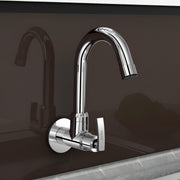 Plantex Pure Brass Kitchen Sink Tap with 360Ãƒâ€šÃ‚Â° Extended Swivel Spout with Water Saving Aerator/Sink Tap for Kitchen Basin with Brass Wall Flange-7 Year Warranty by Plantex (COL-1010- Chrome)