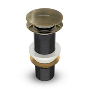 Plantex Pure Brass Waste Coupling for Wash Basin/5 inch Drain Out let System Fully Thread Pop up Coupling for Wash Basin - Pack of 1 (Brass Antique)