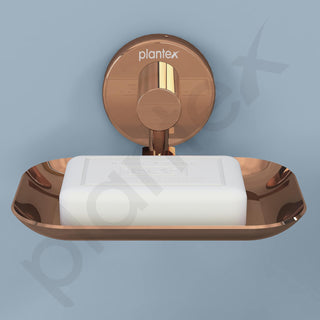 Plantex Galaxy 304 Grade Stainless Steel Single Soap Dish/Soap Stand/Soap Holder/Bathroom Accessories – (PVD Rose Gold)