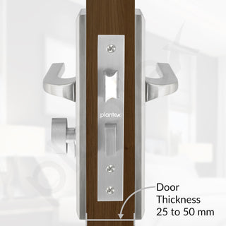 Plantex Main Door Lock Handle Set/6-Lever Locks Mechanism with 3 Years of Warranty by plantex/Mortise Lock with 3 Keys, Brass Locks Body & Cylinder (PTP-04 Matt)