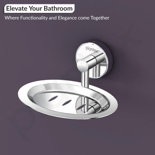 Plantex Stainless Steel Soap Holder for Bathroom/Soap Stand/Soap Dish/Soap Storage/Bathroom Accessories (Chrome)