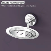 Plantex Stainless Steel Soap Holder for Bathroom/Soap Stand/Soap Dish/Soap Storage/Bathroom Accessories (Chrome)