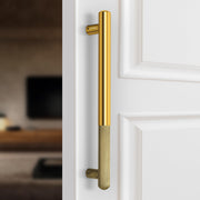 Plantex Door Handle/14 Inch Main Door Handle/Stainless Steel and Aluminium Door Handle/Pull-Push Door Handle/Door Accessories (Pack of 1, Brass Antique, Gold)