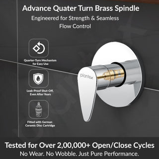 Plantex 25 mm Pure Brass Flush Valve for Toilet/Urinal (Commercial & Residential Use) - 7 Year Warranty (PAC-1820)