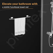 Plantex Towel Rod for Bathroom/304 Grade Stainless Steel Towel Hanger/24 inch Towel Holder/Bathroom Accessories - Pack of 1 (Delta - 2804, Chrome)