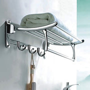 Plantex Stainless Steel Towel Holder in Bathroom/Cloth Hanger for Wall/Towel Rack/Bathroom Accessories (18 Inch - Chrome)