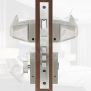 Plantex Main Door Lock/Mortise Lock for Door with 3 Years of Warranty - Robust Door Lock for Home with Brass Lock Body & Cylinder(PT-003- Satin)