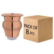 Plantex 3 Inch Sofa Legs for Bed Furniture/Sofa Legs for Table/Sofa Support Legs with Rubber Grip (Rose Gold, 8 Pcs)
