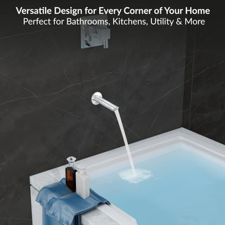 Plantex Bath Tub Spout with Wall Flange/Single Lever Spout/High Flow Tap for Bathroom/Kitchen-7 Year Warranty by Plantex (BAL-521-Chrome)