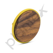 Plantex Knobs for Drawer/Round Drawer Knobs/Knobs for Cabinets/Pull-Push Knobs for Kitchen/Bedroom Drawer - Pack of 4 (Big, Gold & Wood)