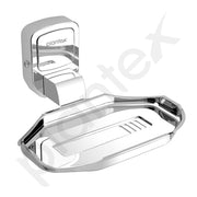 Plantex Single Soap Dish/304 Grade Stainless Steel Soap Holder/Soap Case/Soap Stand/Soap Bar/Bathroom Accessories - Pack of 1 (Chrome)