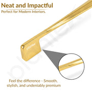 Plantex Cabinet Handle/160mm Handle for Drawer/Wardrobe/Kitchen Handle/Pull-Push Handle for Home/Office - Pack of 1 (Gold)