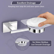 Plantex 304 Grade Stainless Steel Soap Holder for Bathroom/Wall Mounted Soap Stand/Soap Dish/Bathroom Accessories (Chrome)