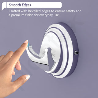 Plantex 304 Grade Stainless Steel Robe Hook for Bathroom/Cloth Hanger for Wall/Hooks for Clothes Hanging - Cubic (Chrome)